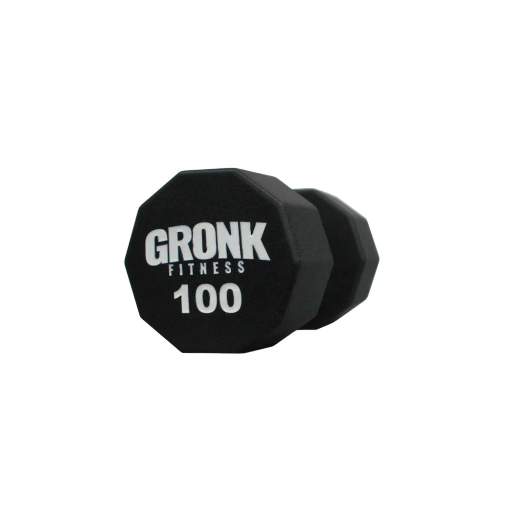 Gronk 10 Sided Urethane Dumbbells 100 lb Gronk Fitness Products Variant(s) - LBWeight 100_a6b2496b-5ead-4e74-a515-80068a8c2b1c