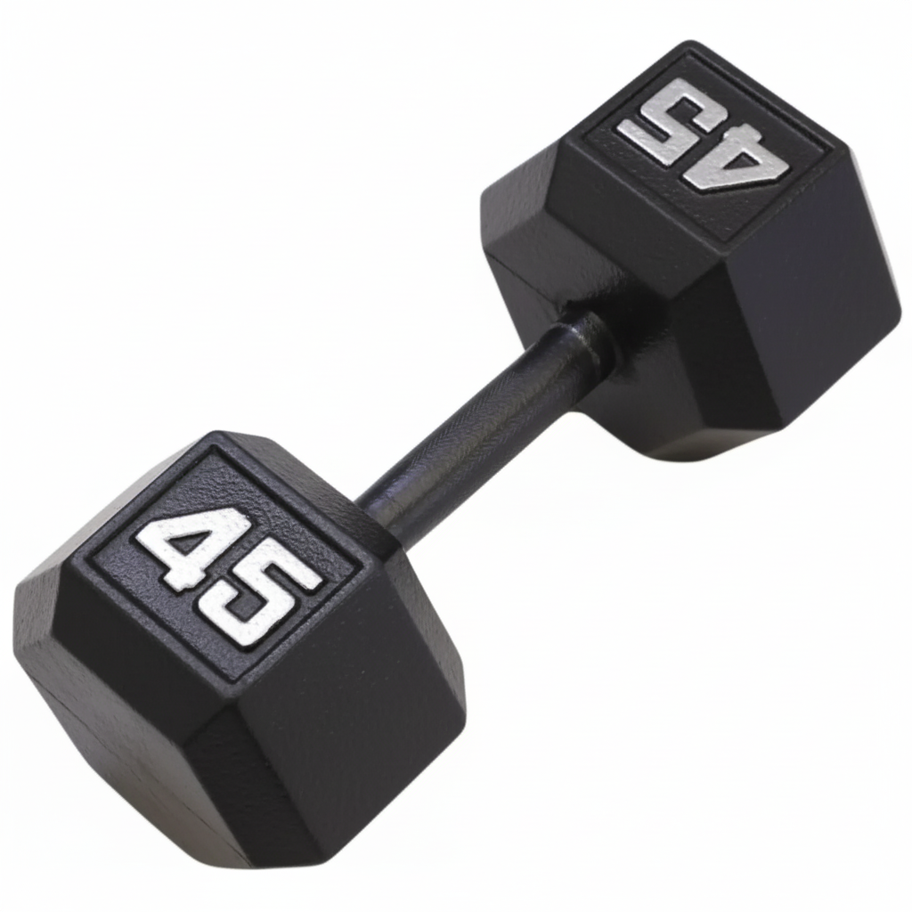 Gronk Cast Hex Dumbbell - Black 45 lb G&G Fitness Equipment Variant(s) - LBWeight 45