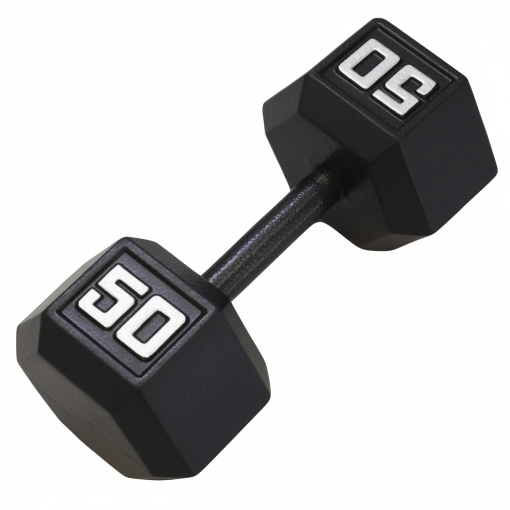 Gronk Cast Hex Dumbbell - Black 50 lb G&G Fitness Equipment Variant(s) - LBWeight 50