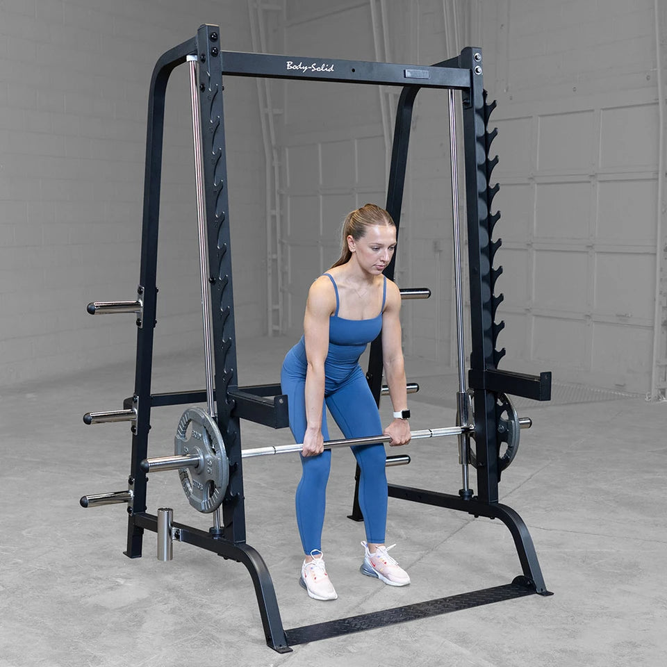 Body Solid GS348B Series 7 Smith Machine Body Solid Simple Basic Half / Power Rack, Smith GS348B_IMGL3519-2500__65730.1735662627