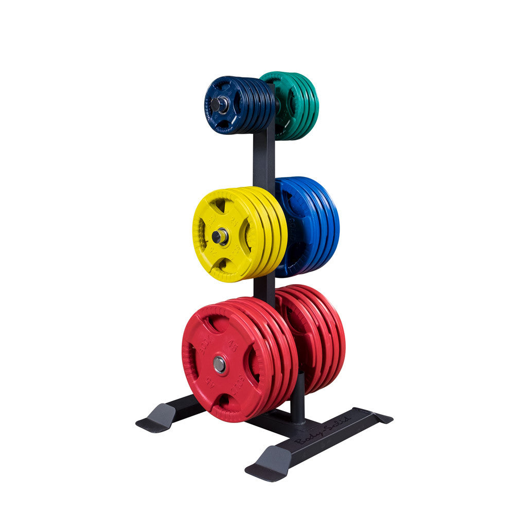 GWT56 2" Olympic Plate Tree and Bar Holder Body Solid Dumbell racks, power block stand, plate and bar storage, kettlebell racks, ball racks GWT56_DSF3096__01625.1735663121