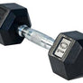 Hex Rubber Dumbbells