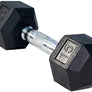 Hex Rubber Dumbbells