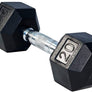 Hex Rubber Dumbbells