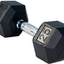 Hex Rubber Dumbbells