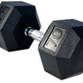 Hex Rubber Dumbbells
