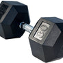 Hex Rubber Dumbbells