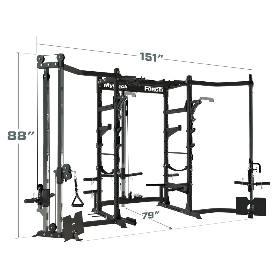 Force USA My Rack With 6 Attachments Included