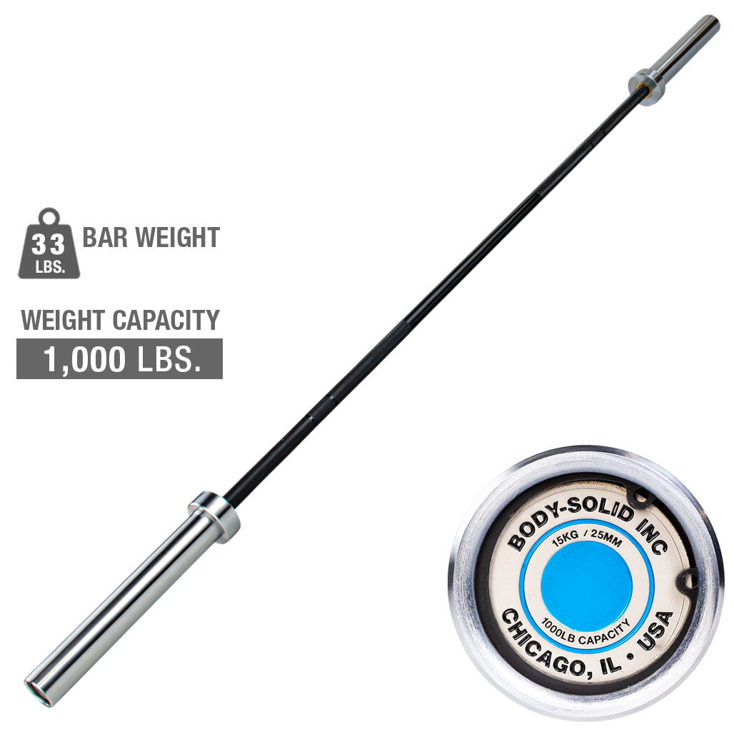 Body Solid OB79EXT 2" Olympic Lightweight Extreme 2" Olympic Bar ob79ext-hero__51721.1735321879