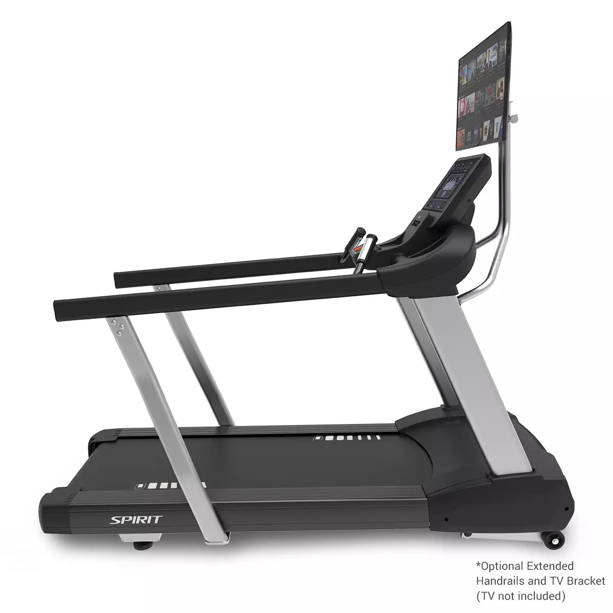 Spirit CT800 Treadmill - Final Stock Spirit Treadmill; Residentail Commercial Frame over 350lbs r_side_view_tv_jpg