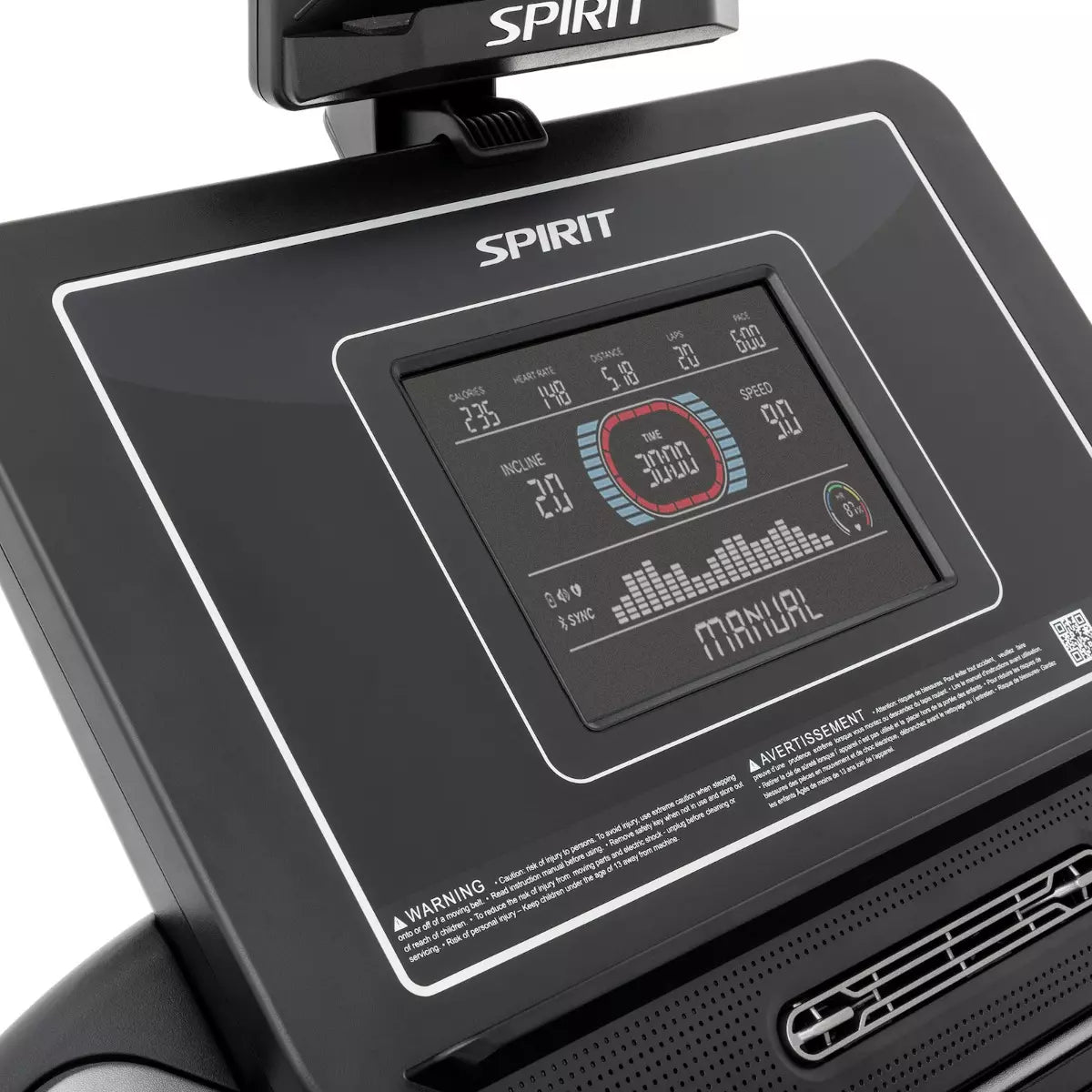 Spirit XT685 Treadmill Spirit Treadmills under 350lbs xt685_wr_display-left_jpg