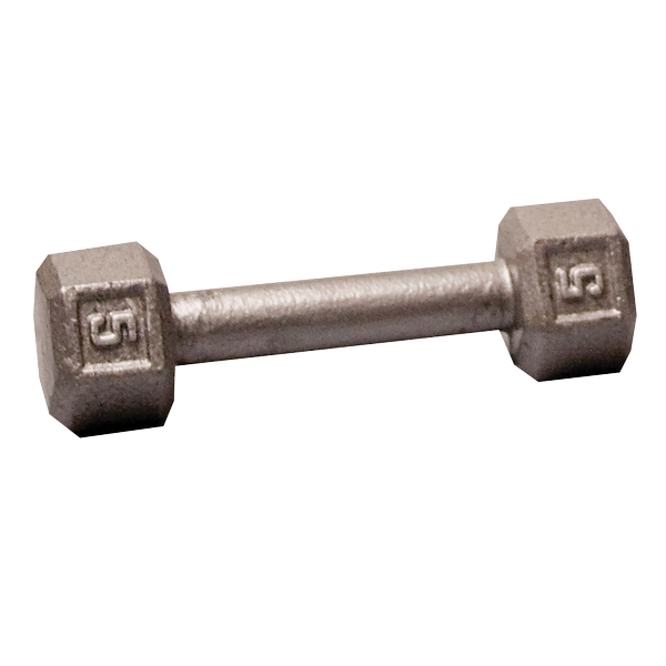 Body Solid Iron Hex Standard Dumbbell Gray