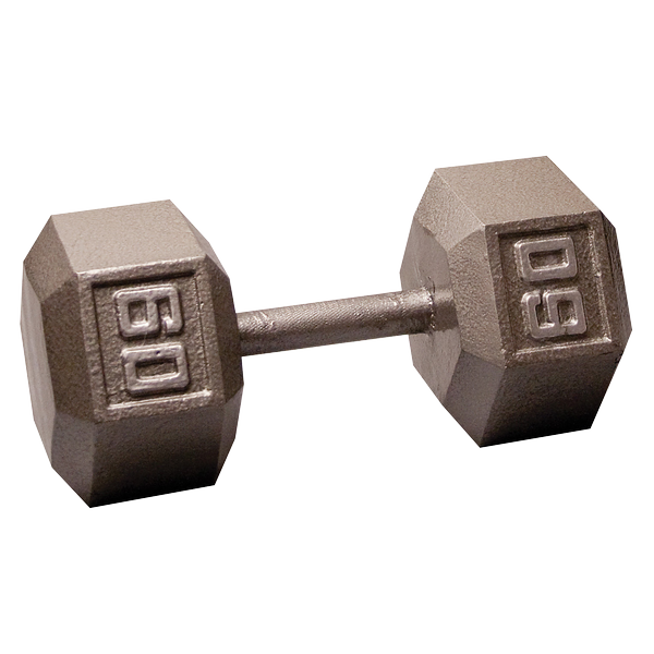 Body Solid Iron Hex Standard Dumbbell Gray