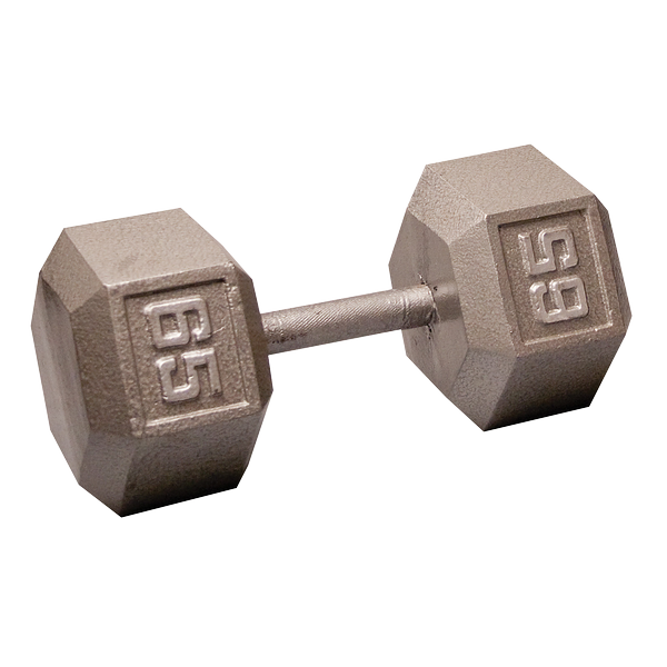 Body Solid Iron Hex Standard Dumbbell Gray