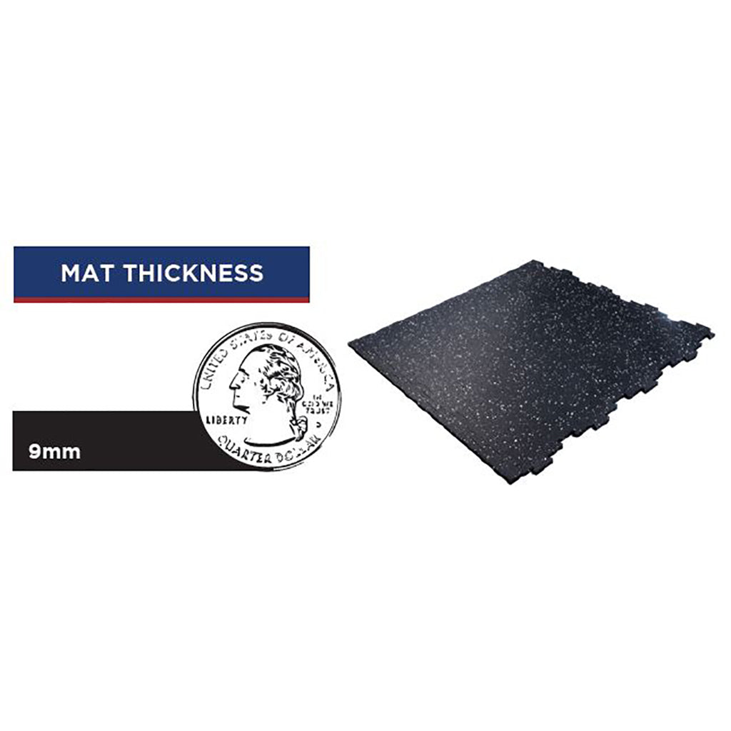 Interlocking Rubber Gym Floor Tiles mattthickness