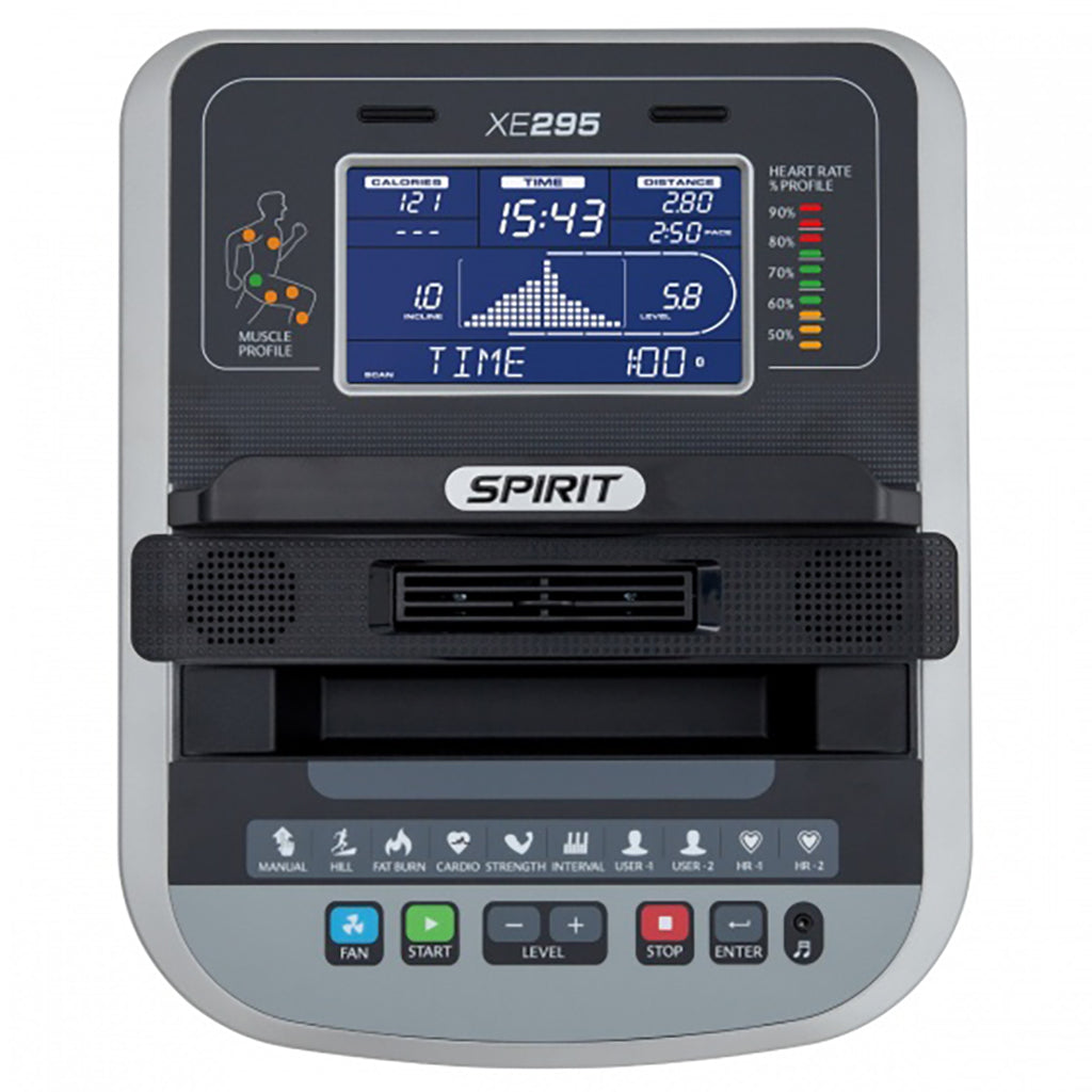 Spirit XE 295 Elliptical console