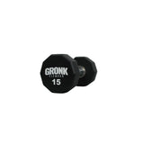 Gronk 10 Sided Urethane Dumbbells 15 lb Gronk Fitness Products Variant(s) - LBWeight 15