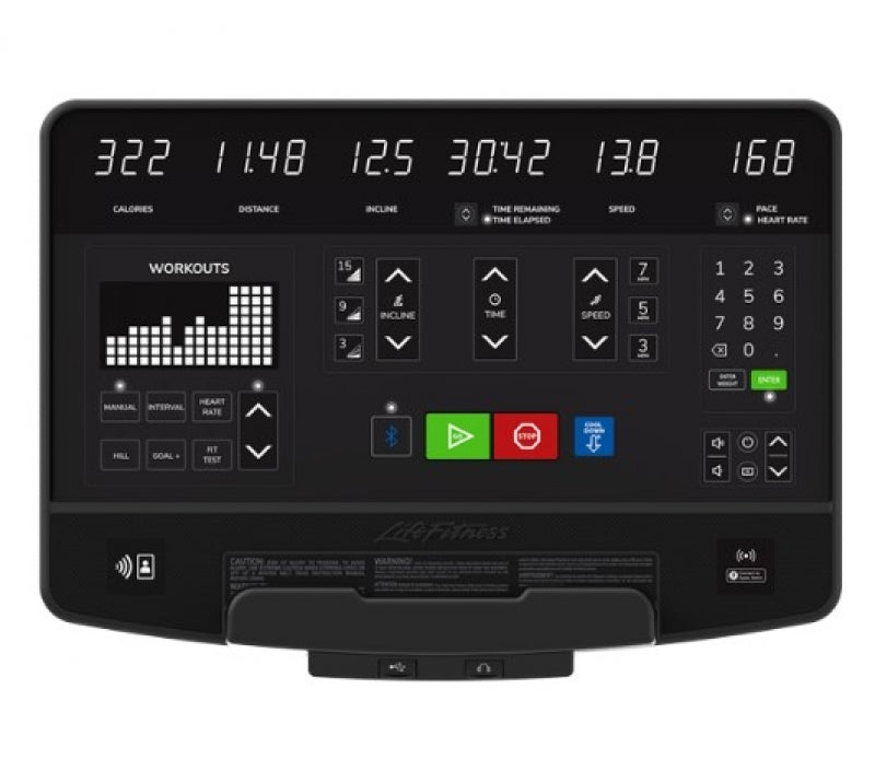 Life Fitness Aspire Recumbent Bike with SL Console, Arctic Silver 1680169892-2804