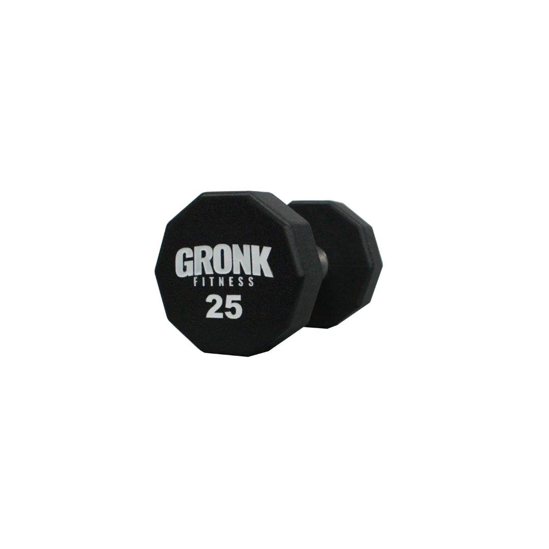 Gronk 10 Sided Urethane Dumbbells 25 lb Gronk Fitness Products Variant(s) - LBWeight 25_76c5dc3f-db0f-47a7-a25d-f3c1cfd6675b