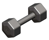 Gronk Cast Hex Dumbbell - Black 65 lb G&G Fitness Equipment Variant(s) - LBWeight 27d3e2ab-40ed-ee11-8428-0aa4e80801fd_SDB-065_.