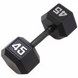 Gronk Cast Hex Dumbbell - Black 45 lb G&G Fitness Equipment Variant(s) - LBWeight 45