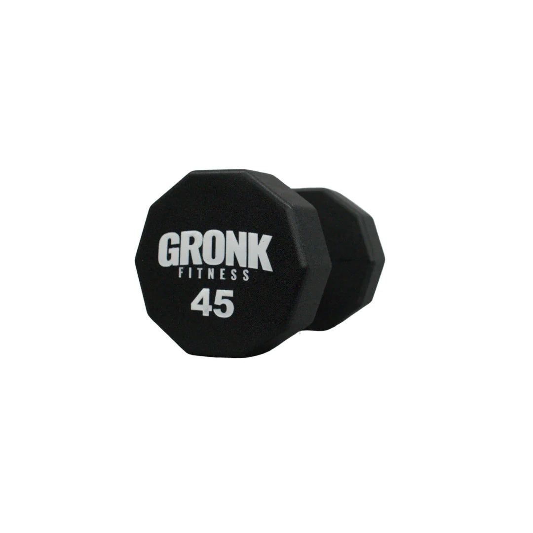 Gronk 10 Sided Urethane Dumbbells 45 lb Gronk Fitness Products Variant(s) - LBWeight 45_a43d58cd-edaf-4cbd-b2e5-fc868fa75931