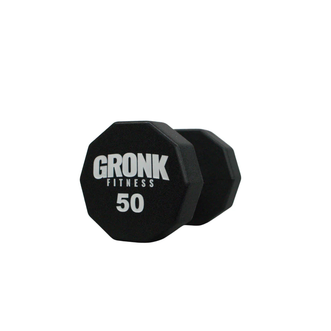 Gronk 10 Sided Urethane Dumbbells 50 lb Gronk Fitness Products Variant(s) - LBWeight 50_a9365dfc-3774-49ea-81c3-89969fbbbc38