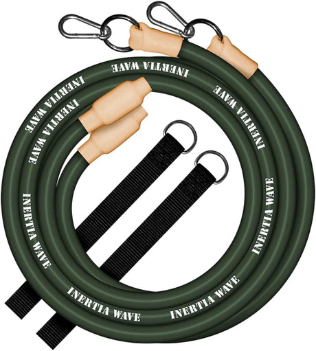 Inertia Wave - Dynamic Rubber Battle Ropes | Green Inertia Wave Agility and Speed; jump ropes, climbing and battle ropes, ladders, sled, interval timer 61MFAEWFckL._AC_SL1200