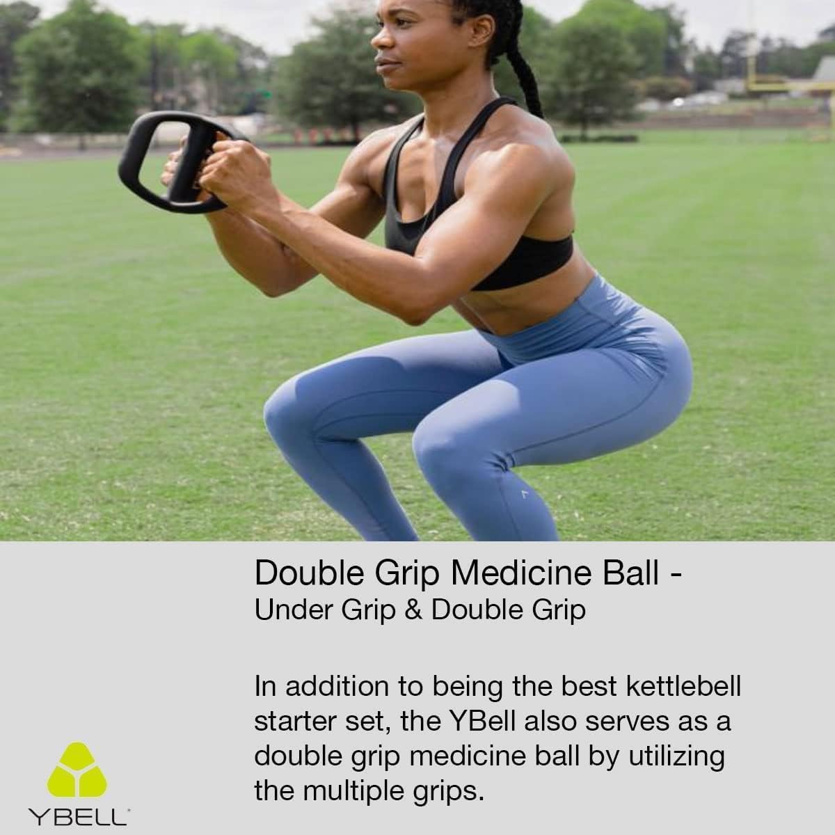 TRX YBell Arc Series 3-in-1 Kettlebell, Dumbbell and Push Up Bar Workout Equipment | 5.5 LBS