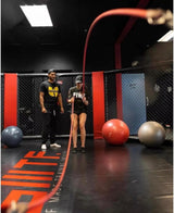 Inertia Wave - Dynamic Rubber Battle Ropes | Pink Inertia Wave Agility and Speed; jump ropes, climbing and battle ropes, ladders, sled, interval timer 61iM3kwv9ML._AC_SL1200