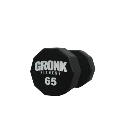 Gronk 10 Sided Urethane Dumbbells 65 lb Gronk Fitness Products Variant(s) - LBWeight 65_5eb48f28-f541-4a13-9a9e-b0dc94fd41d3