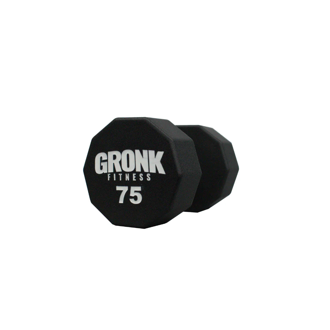 Gronk 10 Sided Urethane Dumbbells 75 lb Gronk Fitness Products Variant(s) - LBWeight 75_895994a6-4e66-4801-b6f7-5adef838f2c7