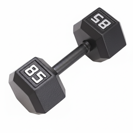 Gronk Cast Hex Dumbbell - Black 85 lb 85