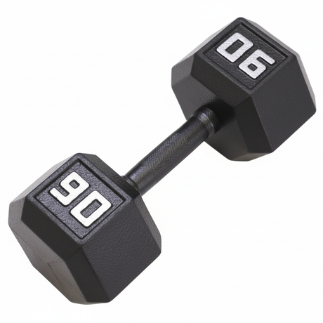 Gronk Cast Hex Dumbbell - Black 90 lb 90