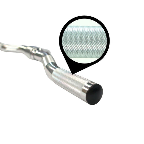 Gronk Fitness Aluminum Revolving Curl Bar AluminumEzCurlBar-GripCloseUp_720x_da6a3f37-638e-4792-8a0e-bc37ef7353e5