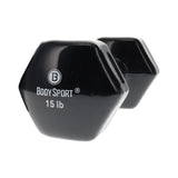 Elivate Body Sport Vinyl Dumbbells Elivate Variant(s) - LBWeight BDSVDB15_153c72ad-5a41-433b-a3f8-093ea0cf6f07