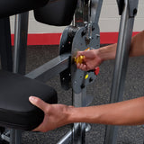 Body Solid FCD-STK Pro Select Weight Assist Chin-Up Dip Body Solid Selectorized, single stack, assembly required DSCF7964__28280.1735662094_e5eba07e-234a-49ae-b811-2bf8c76c1a57