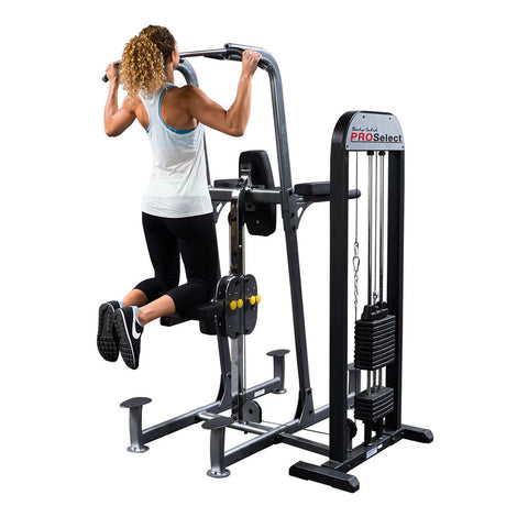 Body Solid FCD-STK Pro Select Weight Assist Chin-Up Dip, 310lb