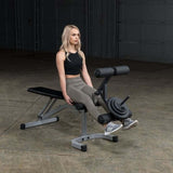 Body Solid GLDA1 Leg Developer Attachment GLDA1BodySolid4RollerLegDeveloperSampleExercisewithBenchandPlate_760x760_85552979-2cc7-44ee-af6e-77077e29885b