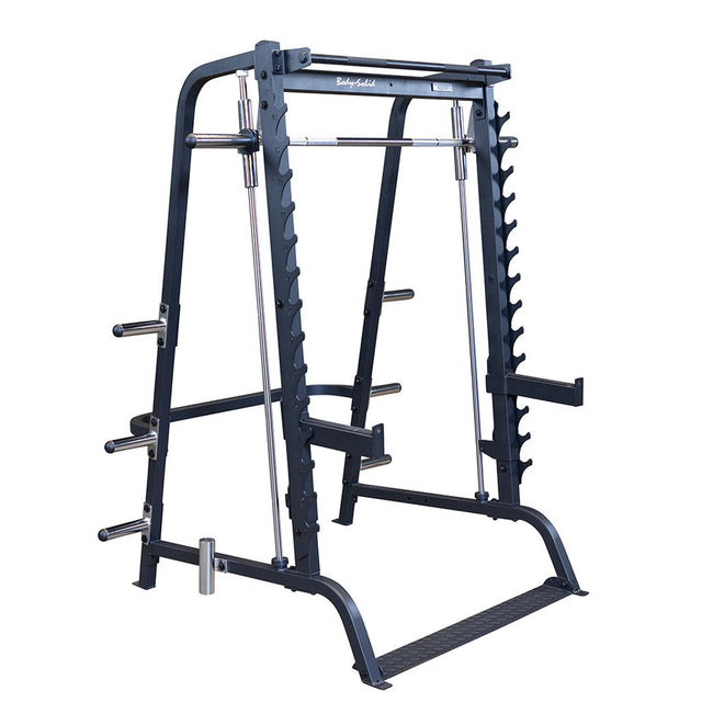 Body Solid GS348B Series 7 Smith Machine Body Solid Simple Basic Half / Power Rack, Smith GS348B_IMGL3406__80992.1735662627