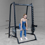 Body Solid GS348B Series 7 Smith Machine Body Solid Simple Basic Half / Power Rack, Smith GS348B_IMGL3519-2500__65730.1735662627