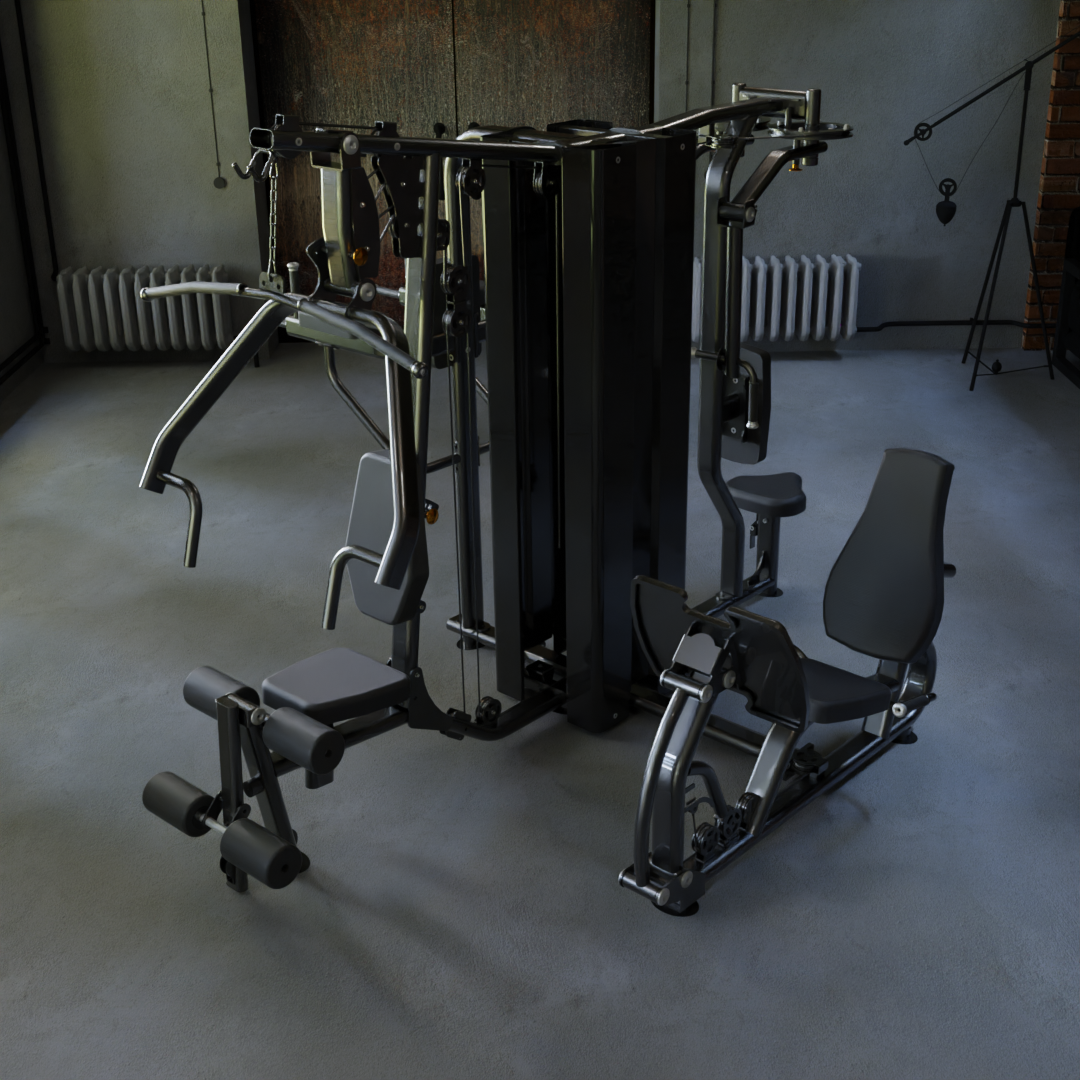 IRONAX X4S Four Station Multi-Gym Ironax Extreme Gyms EXM3000LPS, FSF3 IRONAXGYM8_9f49ec09-c3a8-4dbf-920f-bffa389c3600