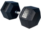 Rubber Hex Dumbbells