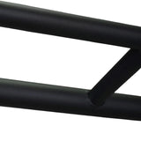 Close up detail of pull up bar for power rack