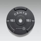 Centr HYROX Official Competition Edge Bumper Plate 15 kg Hyrox Variant(s) - KGWeight competition-edge-bumper-plate-317467