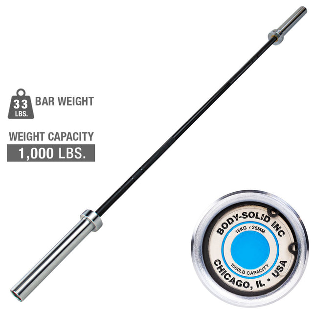 Body Solid OB79EXT 2" Olympic Lightweight Extreme 2" Olympic Bar ob79ext-hero__51721.1735321879