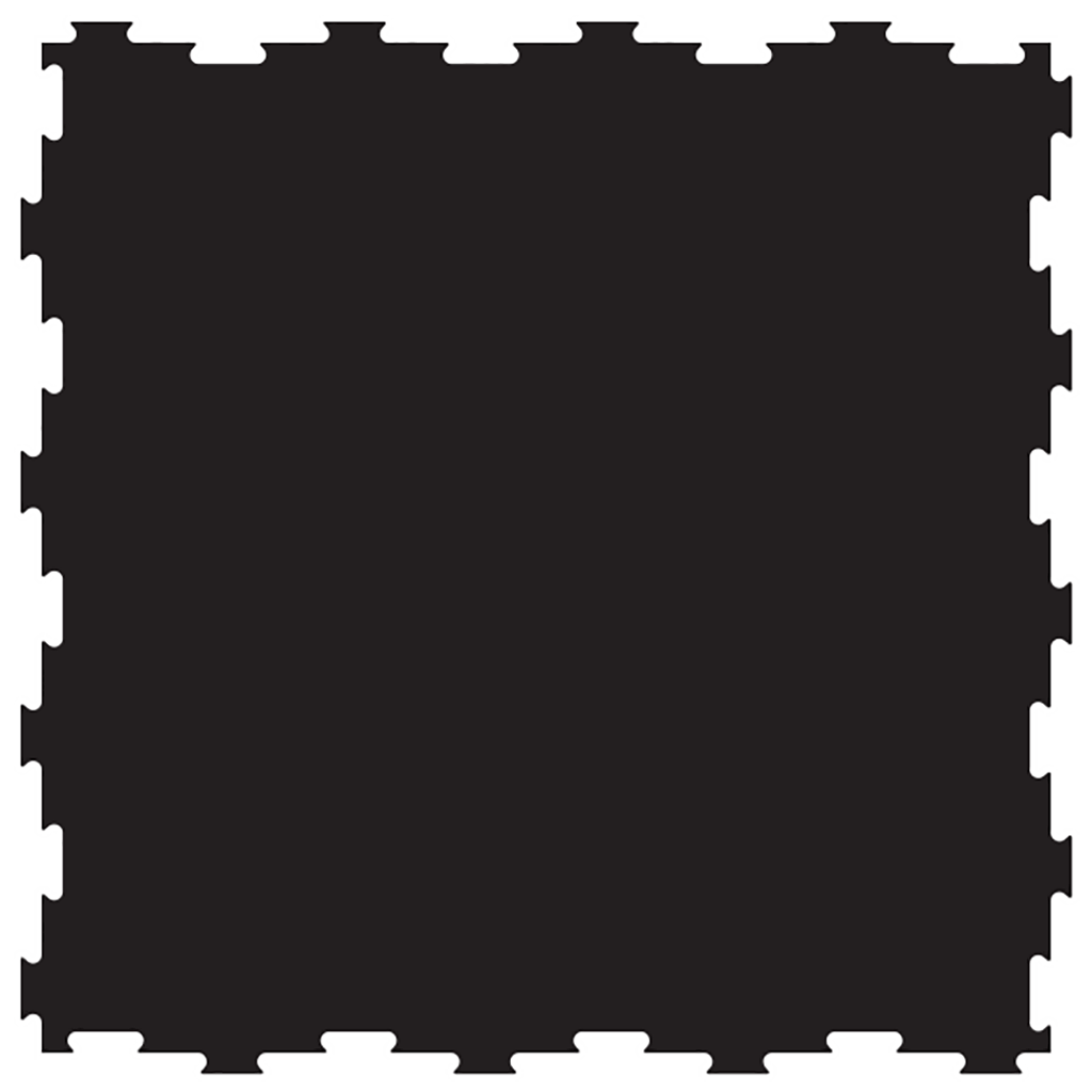 Interlocking Rubber Gym Floor Tiles 2x2black