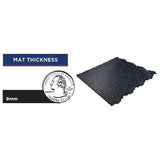 Interlocking Rubber Gym Floor Tiles mattthickness